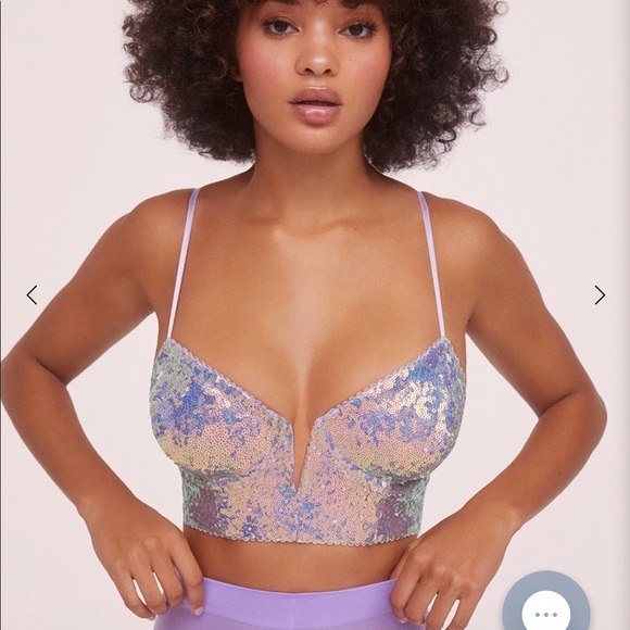 NWT For Love and Lemons Stunning Sequin Bustier